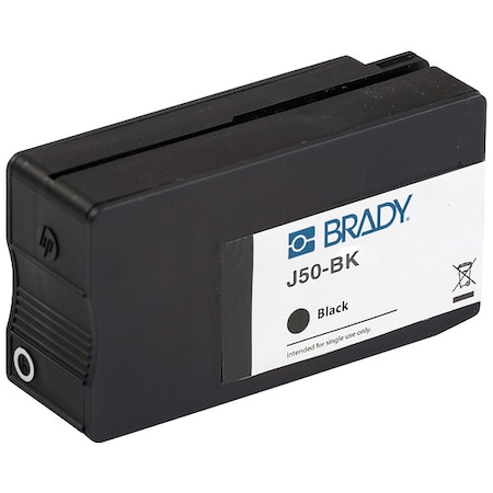 Brady Ink Cartridge, Black, J5000 Series J50-BK