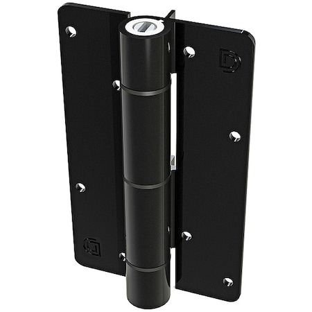 Kwikfit Spring Hinge, Aluminum, Screw-On Mounting, 1 1/2 in Leaf W x 5 3/4 in Leaf H, Gloss KF3BLS