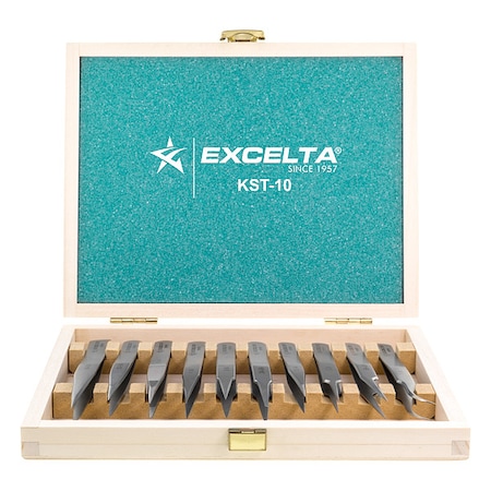 Excelta Tweezers Set, SS, Anti-Magnetic, Point Tip KST-10