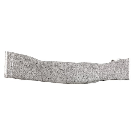 Superior Glove Cut-Resistant Sleeve, Cut Level A5, Seamless Knit, 18 in Length, Thumbhole, Gray/White, XL, PR KTAFGT18SFT-XL