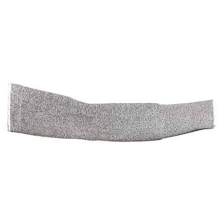 Superior Glove Cut-Resistant Sleeve, Cut Level A5, Seamless Knit, 18 in Length, Gray/White, L, PR KTAFGT18SF-L