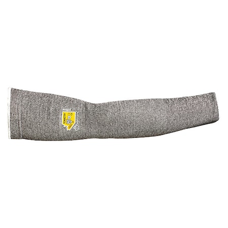 Superior Glove Cut-Resistant Sleeve, Cooling, ANSI/ISEA Cut Level A2, Seamless Knit, 18 in Length, Gray, XS, PR KTAG1T18-XS