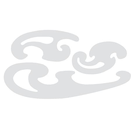 Westcott Stencil/Drawing Template, Symbol, Assorted, Various Font, Plastic, Clear KT-8