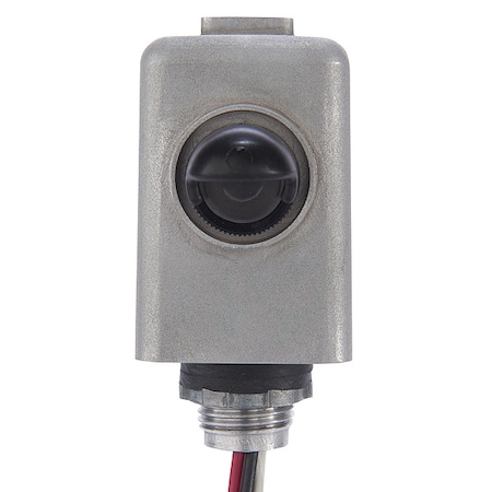 Intermatic Fluorescent, HID, Incandescent Photocontrol, 1,800 W, Gray, 90 sec Max, 30 sec Min K4421M
