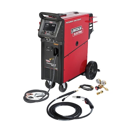 Lincoln Electric MIG Welder, Power MIG 262P, Single-Phase, 208/230/460/575V AC K5378-1