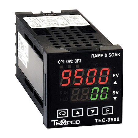 Tempco Temp Ctrl, 90-250VAC, 1/16Din, (1)2AOutput TEC18001