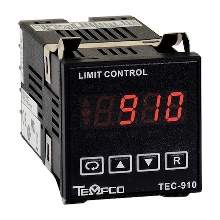Tempco Temp Controller, Prog, 90-250V, Relay2A TEC16001
