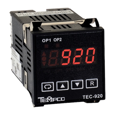 Tempco Temp Controller, Prog, 90-250V, 4-20mA TEC15023