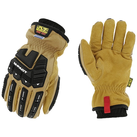 Mechanix Wear Winter Work Gloves, Knit Cuff, Keystone Thumb, Tan / Tan; Black LDMP-XW75-012