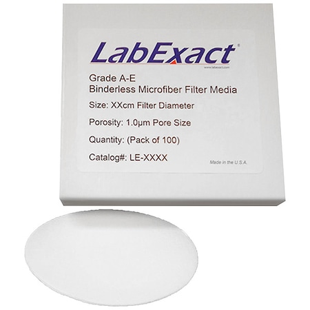 Labexact Filter Membrane, Pore 1.0um, 7.0cm, PK100 12K880
