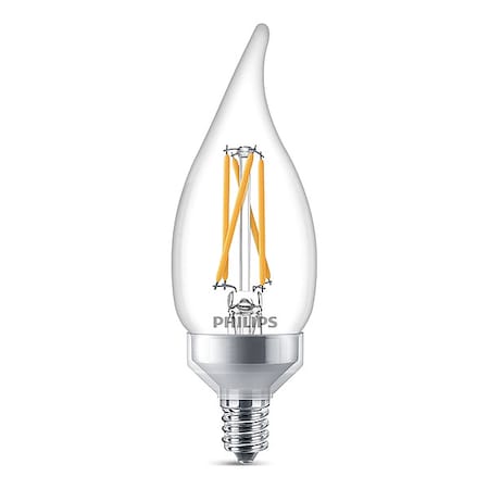 Philips Compact LED Bulb, Clear, PK3 2.3BA11/PER/UD/CL/G/E12/WGD 6/3PFT20