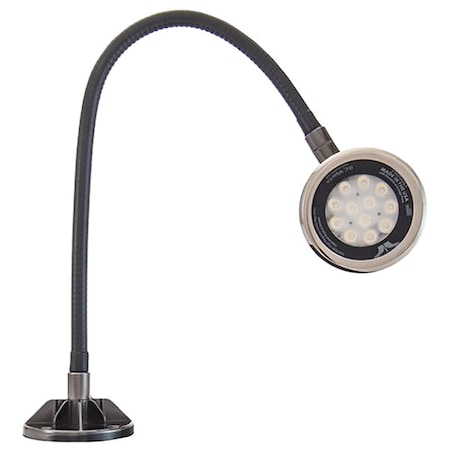 O.C. White Co Spot Light, Gooseneck, 18 W, Black LED-MG22-30-120V