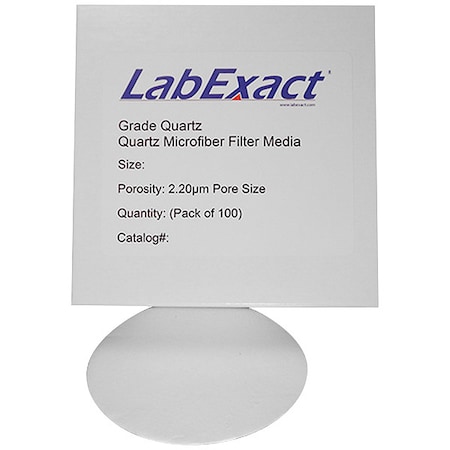 Labexact 2.2Um Quartz Microfiber 8X10Inch, PK100 12K980