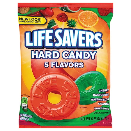 Life Savers Hard Candy, Original Five Flavors, 6.25 oz Bag 88501