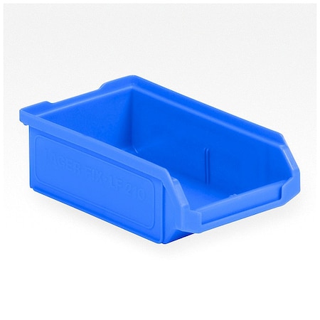 Ssi Schaefer Hang & Stack Storage Bin, Plastic, Blue, 2 in H, 4 3/16 in W, 6 11/16 in L LF060402.0BL1
