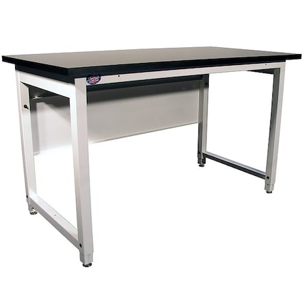Pro-Line Bolted Lab Heavy Duty Work Bench, Laminate, 60" W, 34" to 40" Height, 5000 lb., Straight LHD603034/HDLE/CGRFW-627