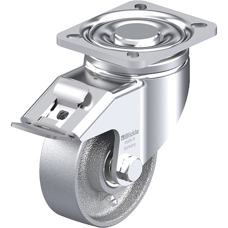 Zoro Select Heavy Duty Swivel Plate Caster LH-G 100K-1-FI