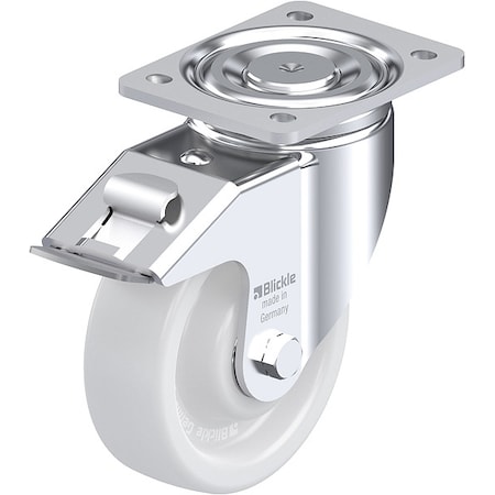 Zoro Select Plate Caster, Swivel, 7 3/4"H LH-SPO 150K-FI