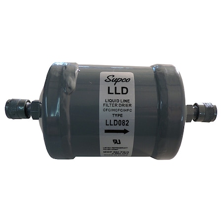 Supco Liquid Line Dryer, 1/4" SAE, 8"cu. LLD082