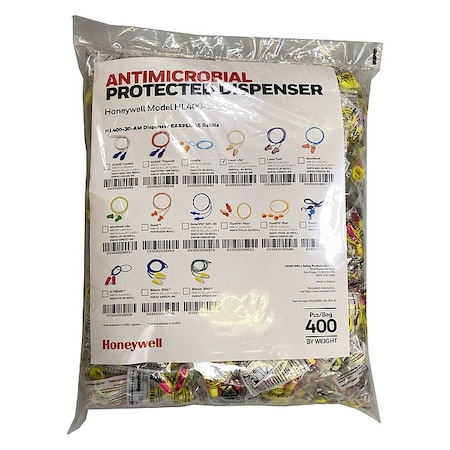 Honeywell Howard Leight HL400 Earplug Dispenser Refill, Foam, Contoured-T, 32 dB NRR, Corded LL-30-REFILL