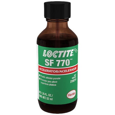 Loctite Primer, SF 770 Series, Clear, 1.75 oz, Bottle 2759219