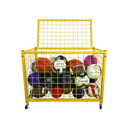 Champion Sports Game Ball Locker, 42 in.Lx24 in.W, Yellow LRCL
