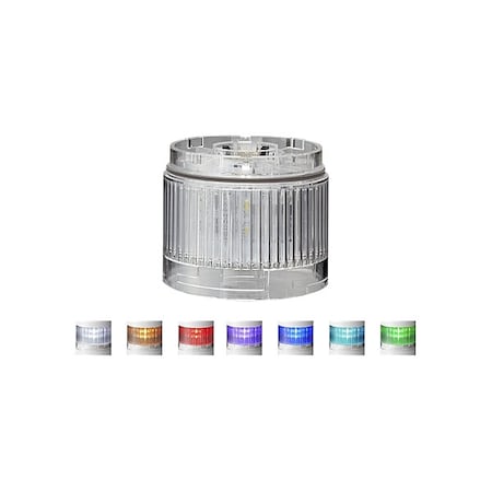 Patlite Tower Light Module, 24V DC, 60 mm Dia., 40 mm Height, LED, LR6+FB295 Series LR6-E-MZ+FB295