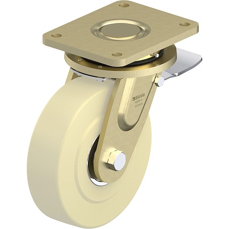 Zoro Select Plate Caster, Swivel, 10 1/16"H LS-GSPO 200K-35-ST
