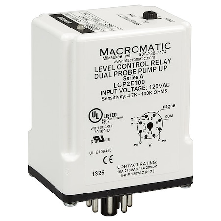 Macromatic Liquid Level Relay LCP2E100-G