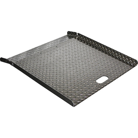 Zoro Select Curb Ramp, Aluminum, 26 In. W, 18 In. L LCRU2618