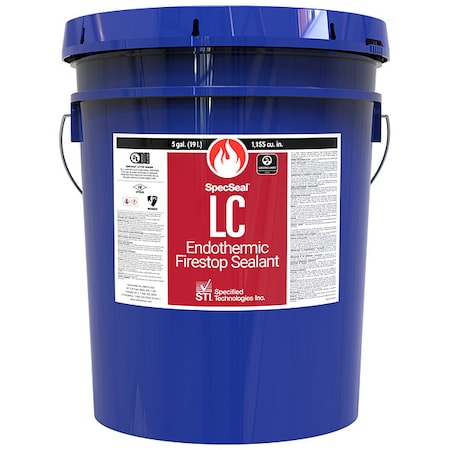 Specseal Fire Barrier Sealant, 5 gal., Red LC155