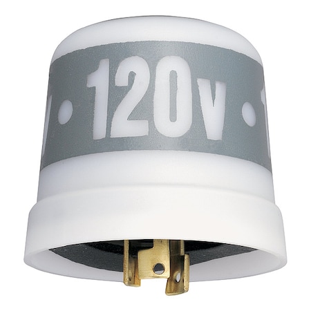 Intermatic HID, Incandescent Photocontrol, 1,800 W, Gray/White, 90 sec Max, 30 sec Min LC4521C