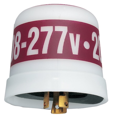 Intermatic HID, Incandescent Photocontrol, 4,150 W, Maroon/White, 90 sec Max, 30 sec Min LC4523LA