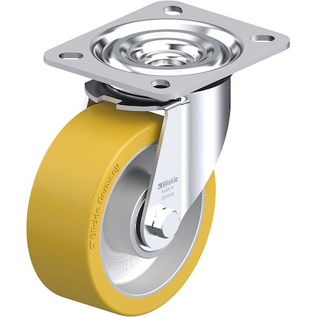 Zoro Select PlateCaster, Swivl, Polyurethane, 4 15/16"H L-ALTH 100K