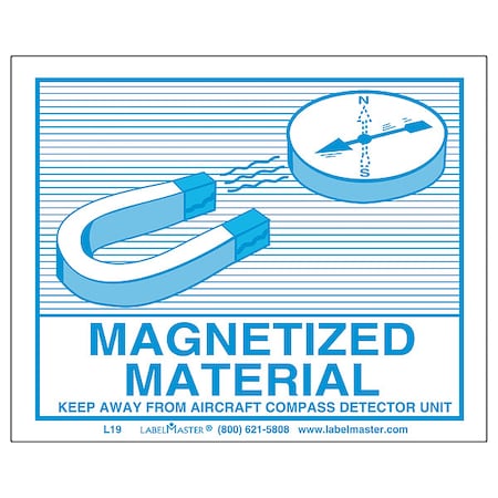Labelmaster Magnetized Mat Air Labl, 110mmx90mm, 500, PK500 L19