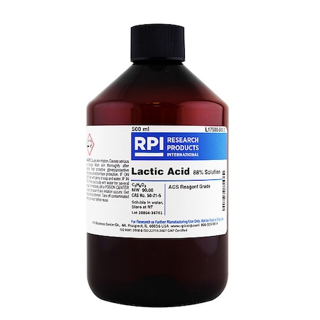 Rpi Lactic Acid, 88 Percent, 500mL L17500-500.0