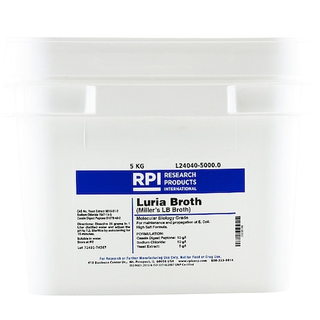 Rpi Luria Broth (Millers LB Broth), 5kg L24040-5000.0