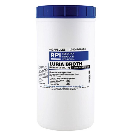 Rpi Luria Broth, 1 Each, Caplet, PK40 L24045-1000.0