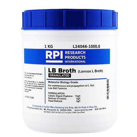 Rpi LB Broth, Granulated (Lennox L), 1kg L24066-1000.0
