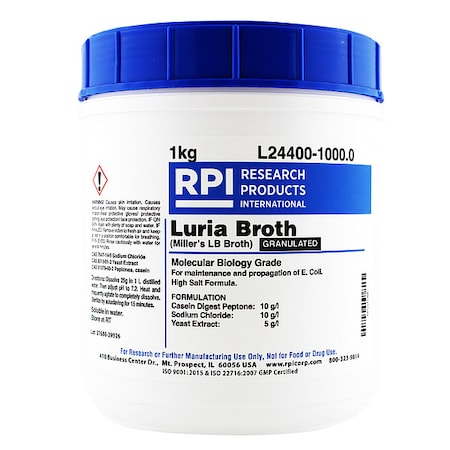 Rpi Luria Broth, Granulated (Millers LB), 1kg L24400-1000.0