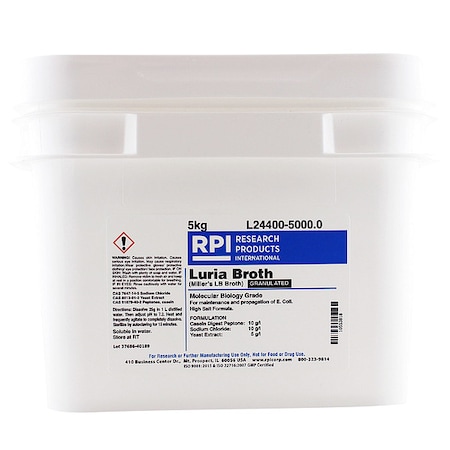 Rpi Luria Broth, Granulated (Millers LB), 5kg L24400-5000.0