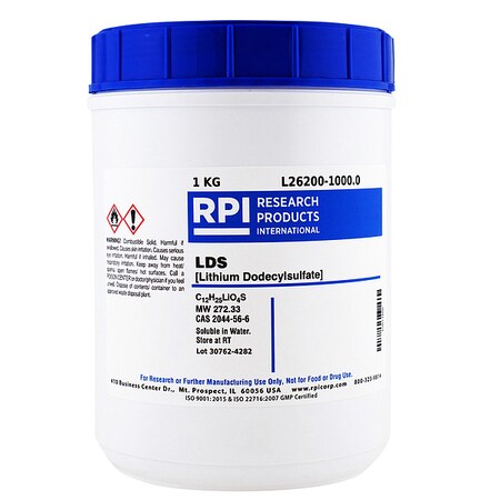 Rpi Lithium Dodecyl Sulfate (LDS), 1kg L26200-1000.0