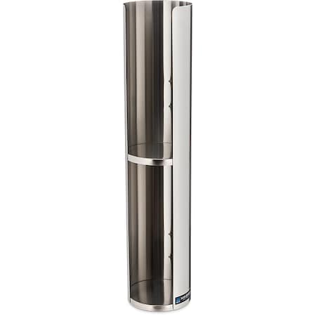 San Jamar Lid Dispenser, Silver, Wall-Mount L3502