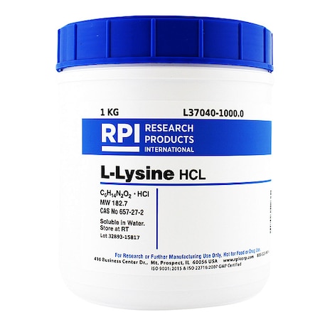 Rpi L-Lysine HCL USP Grade, 1Kg L37040-1000.0