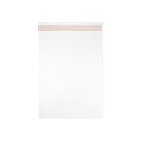 Zoro Select Reclosable Bag, Fold Seal, 12 in L, 9 in W, 1.6 mil Thick, Biaxial Oriented Polypropylene, Clear L6B9x12