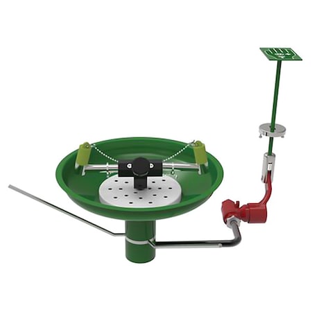 Hughes Safety Showers Lab Eyewash, Tabletop Mount, Stainless Steel L85GST