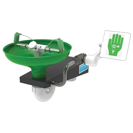 Hughes Safety Showers Lab Eyewash, Wall Mount, Stainless Steel L85GS