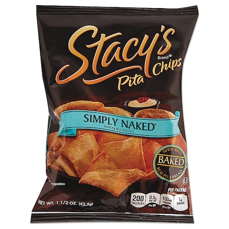 Stacys Pita Chips, 1.5 oz Bag, Original, PK24 QUA49650
