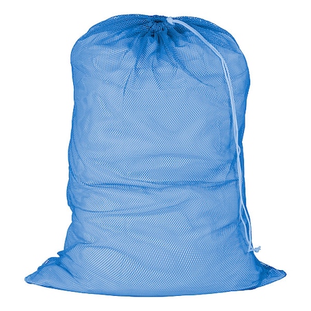 Honey-Can-Do Drawstring, Polyester, Laundry Bag, Blue LBG-01161