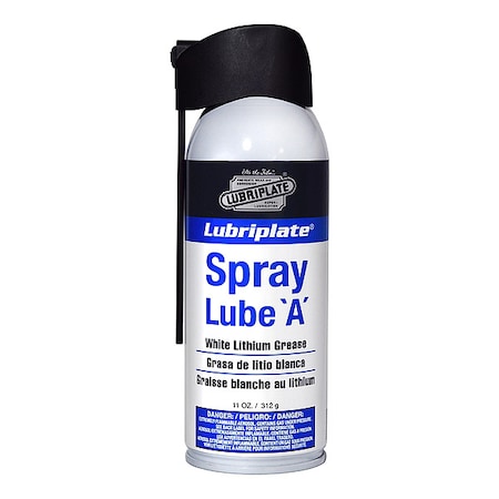 Lubriplate 11 oz, Aerosol Can, Mineral, White L0034-063